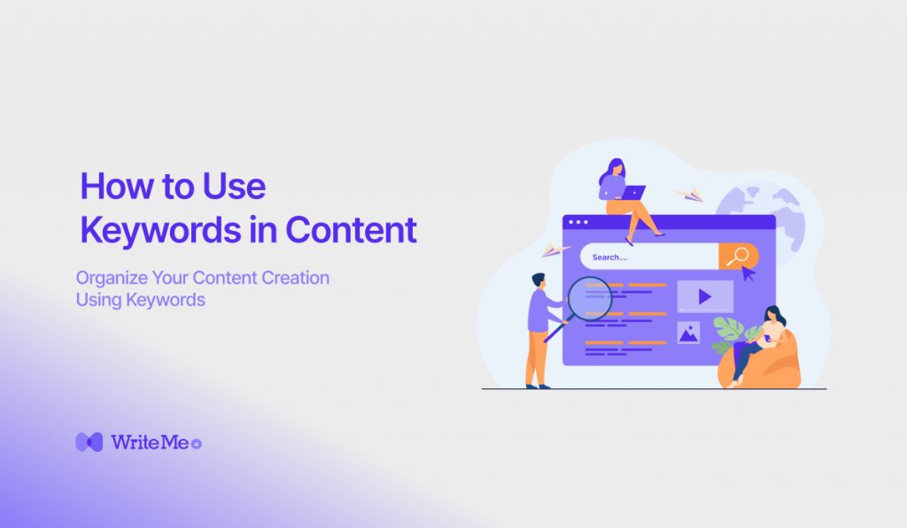 how to use keywords in content