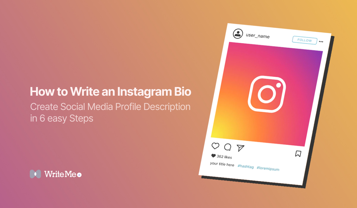 how to write instagram bio